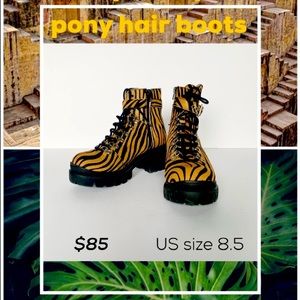 Jeffrey Campbell’s Pony hair Boots